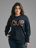 Supersoft Essentials Love Pattern Heather Pullover